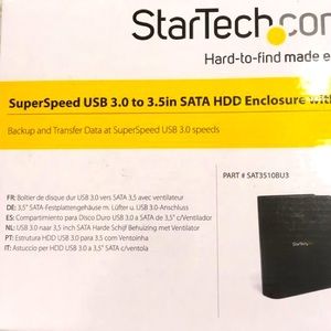 startech.com superspeed usb 3.0 - 3.5in SATA HDD enclosure with fan